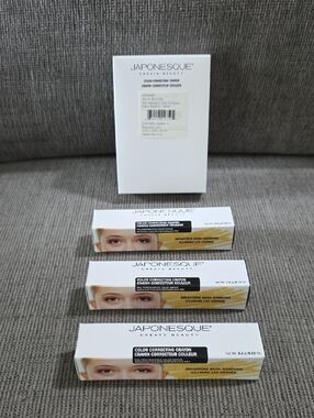 Japonesque Color Correcting Crayon, Shade 01- Yellow, Box Of 3, For Dark Circles
